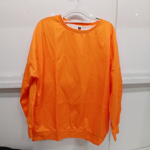 MENS LONG SLEEVE TOP- EXTRA LARGE - ORANGE image 3