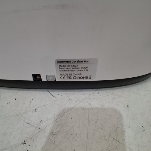 OPEN-TOP AUTOMATIC ROBOT LITTER BOX FOR MULTIPLE CATS WITH APP CONTROL - 10L - WHITE (MODEL: CH-ICB024) image 3