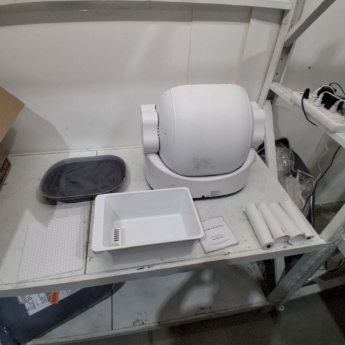 OPEN-TOP AUTOMATIC ROBOT LITTER BOX FOR MULTIPLE CATS WITH APP CONTROL - 10L - WHITE (MODEL: CH-ICB024) image 5