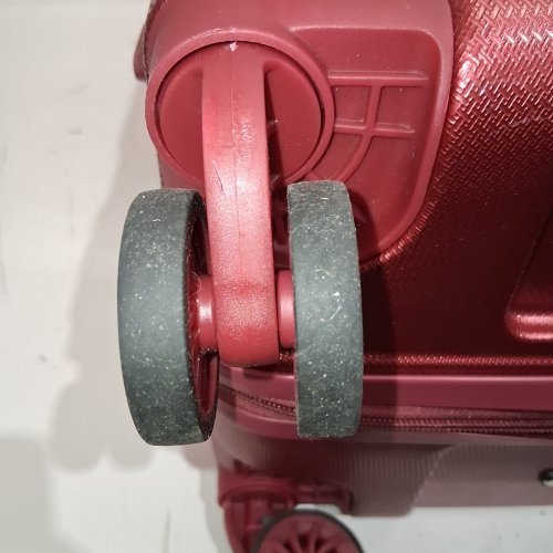 3PC OMBRY LUGGAGE SUITCASE SET WITH 360 ROTATION WHEELS - LIGHT WEIGHT AND DURABLE - 20"/24"/28" - WINE RED image 9