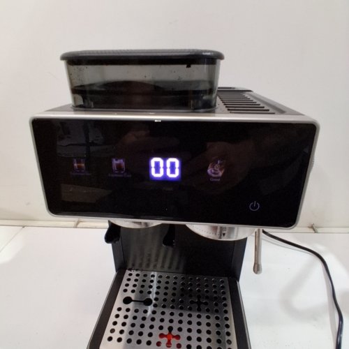 AMZCHEF HOT & COLD BREW ESPRESSO MACHINE WITH BUILT IN ADJUSTABLE GRINDER - BLACK/STAINLESS - (MODEL: CM5560) image 2
