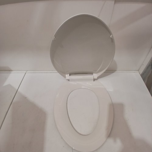 GARVEE ELONGATED SOFT CLOSE EASY CLEAN PLASTIC TOILET SEAT - 19" - WHITE - (MODEL: PHO_11GXK800) image 2