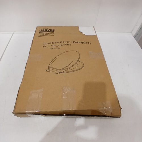 GARVEE ELONGATED SOFT CLOSE EASY CLEAN PLASTIC TOILET SEAT - 19" - WHITE - (MODEL: PHO_11GXK800) image 5