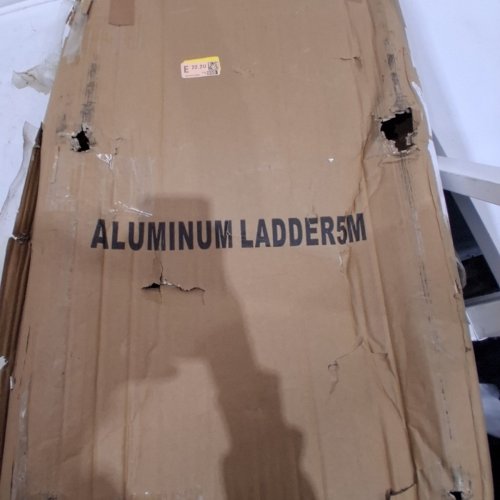 HEAVY DUTY ALUMINUM TELESCOPIC LADDER - 16FT , SILVER (MODEL: 5M) image 3