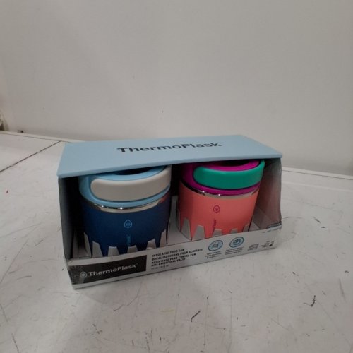 2PK THERMOFLASK INSULATED FOOD JARS - 20OZ - PINK/BLUE (MODEL: 1759351) image 3