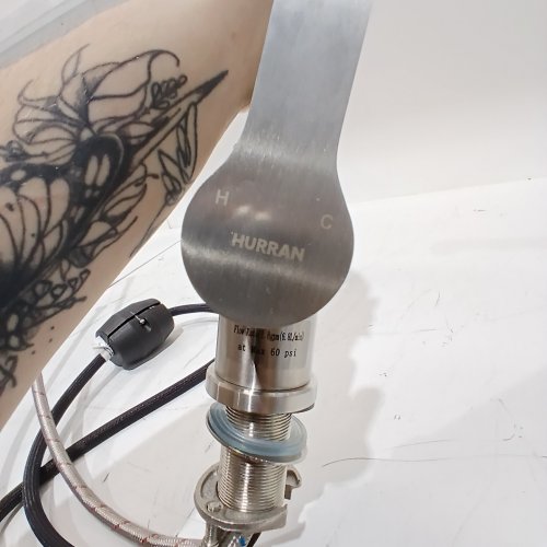 HURRAN KITCHEN SINK TAPS WITH PULL OUT SPRAY - BRUSHED NICKLE image 2