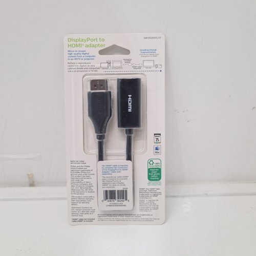 PHILIPS DISPLAYPORT TO HDMI ADAPTER - FULL HD - BLACK (MODEL: SWV9200G/27) image 2