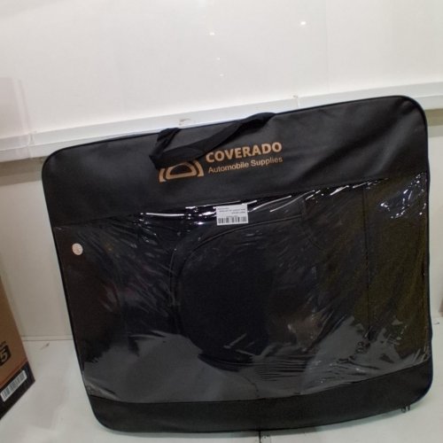 5PC COVERADO WATERPROOF UNIVERSAL FIT LEATHER SEAT COVERS - BLACK image 2