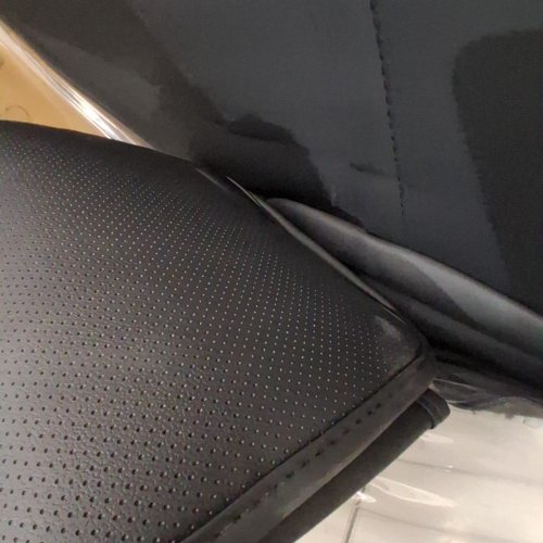 5PC COVERADO WATERPROOF UNIVERSAL FIT LEATHER SEAT COVERS - BLACK image 3