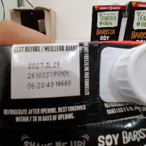 11PK EARTH'S OWN BARISTA SOY MILK CARTON - 956ML EACH image 2