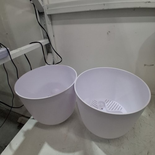 ROOM ESSENTIALS SELF-WATERING PLASTIC PLANTER POT - 12" - WHITE image 2