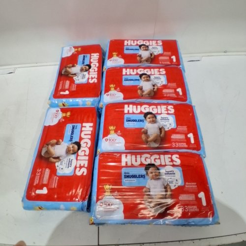 198PK HUGGIES LITTLE SNUGGLERS LUXURY SOFTNESS DISPOSABLE BABY DIAPERS - SIZE 1 image 2