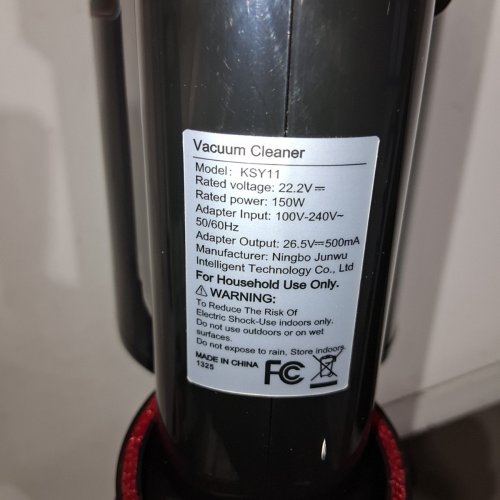 WHALL CORDLESS STICK VACUUM CLEANER - BLACK/RED- KSY11 image 5