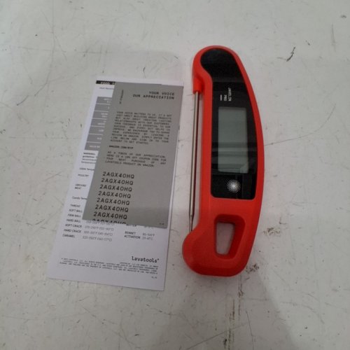 LAVATOOLS JAVELIN PRO DUO AMBIDEXTROUS BACKLIT PROFESSIONAL DIGITAL INSTANT READ THERMOMETER - RED image 3