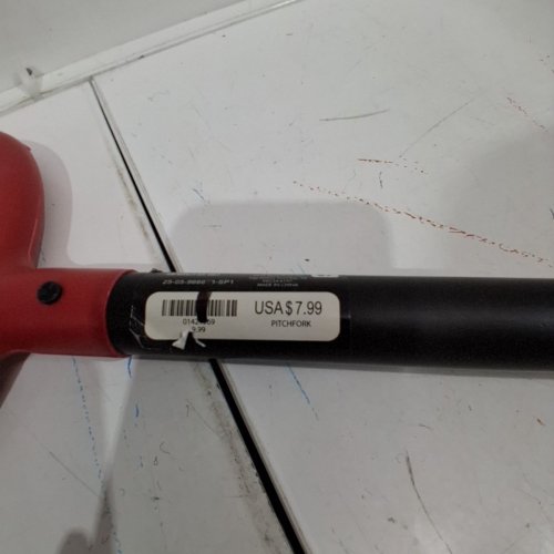 TRIDENT DEVIL'S PITCHFORK PLASTIC PROP - 50" - BLACK/RED image 3