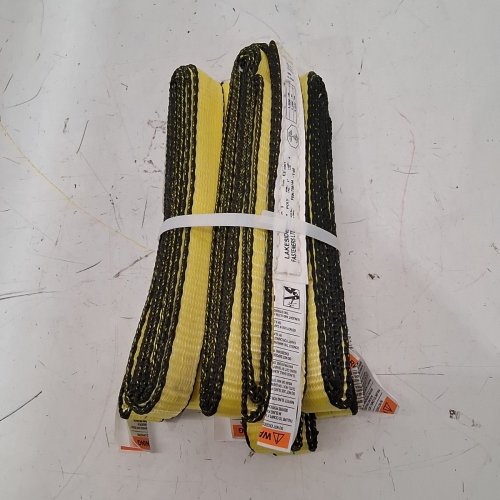 5PK LAKESIDE STRAP POLYESTER LIFTING SLINGS ROPE - 1" X 6FT - BLACK / YELLOW - (MODEL: 758144) image 3