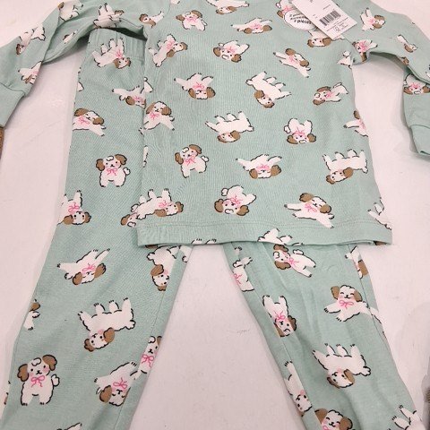 2PC GIRL'S GEORGE TODDLER PAJAMA SET - 2T - MINT GREEN image 2