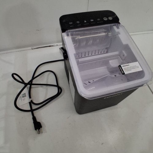 EUHOMY COUNTERTOP ICE MAKER WITH ICE SCOOP AND BASKET - MAKES 26.5LB / DAY - BLACK (MODEL: IM021-B1) image 3