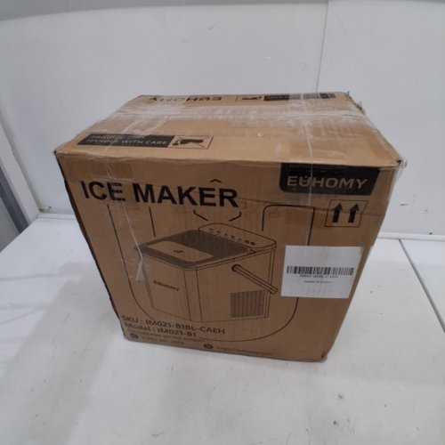 EUHOMY COUNTERTOP ICE MAKER WITH ICE SCOOP AND BASKET - MAKES 26.5LB / DAY - BLACK (MODEL: IM021-B1) image 6