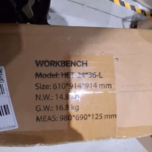 STAINLESS STEEL WORK TABLE WITH WHEELS - 36" X 24" X 40" - STAINLESS STEEL (MODEL: HETG-24*36-L) image 2