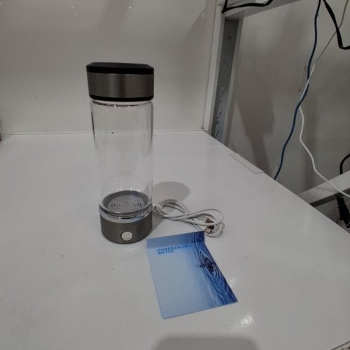 HYDROGEN RICH RECHARGEABLE WATER CUP - 450ML - SILVER image 3