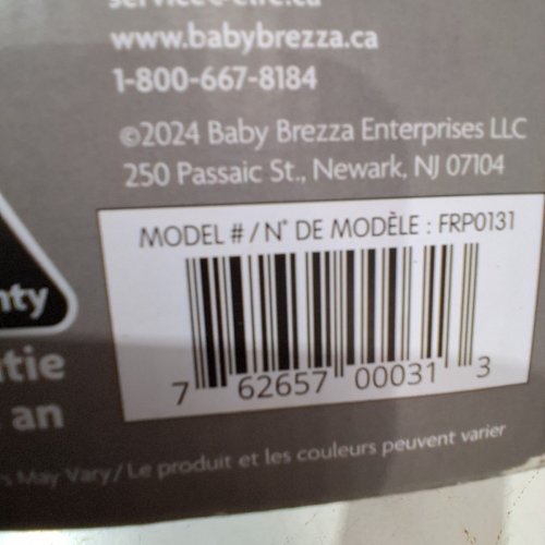BABY BREZZA FORMULA PRO MACHINE AUTOMATICALLY MIX A HOT FORMULA BOTTLE QUICKLY - BLACK - (MODLE: FRP0131 ) image 7
