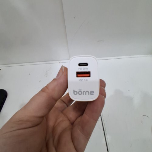 BORNE ELECTRONICS USB-C AND USB-A WALL CHARGER - 43W - WHITE (MODEL: CHWALP-WH) image 2