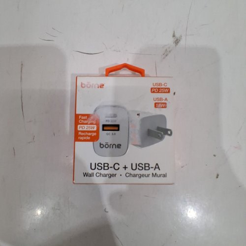 BORNE ELECTRONICS USB-C AND USB-A WALL CHARGER - 43W - WHITE (MODEL: CHWALP-WH) image 4