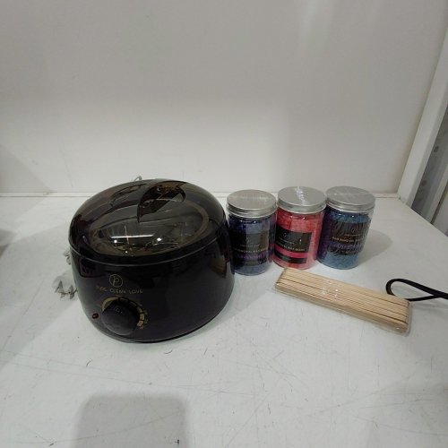 PURE CLEAN LOVE WAX WARMER WITH SCENTED WAX BEADS - BLACK image 2