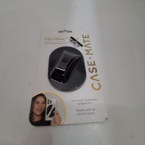 CASE MATE ADHESIVE SILICONE LIP GLOSS HOLDER - UNIVERSAL - BLACK image 2