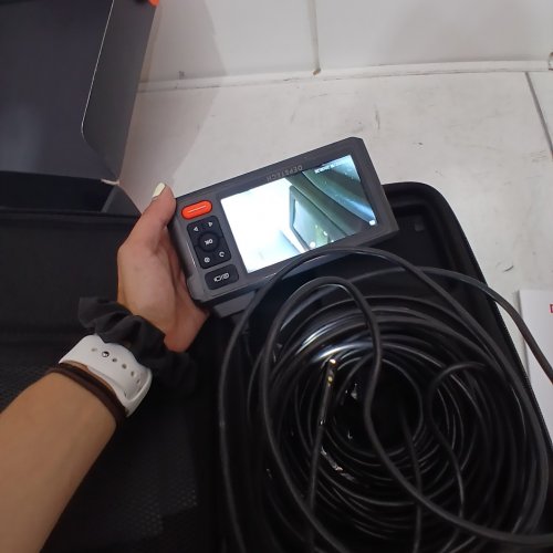 DEPSTECH IP67 TRIPLE LENS ENDOSCOPE WITH 1080P HD RECORDING - 5" SCREEN - 16.5FT SCOPE - BLACK/ORANGE (MODEL: DS620) image 2