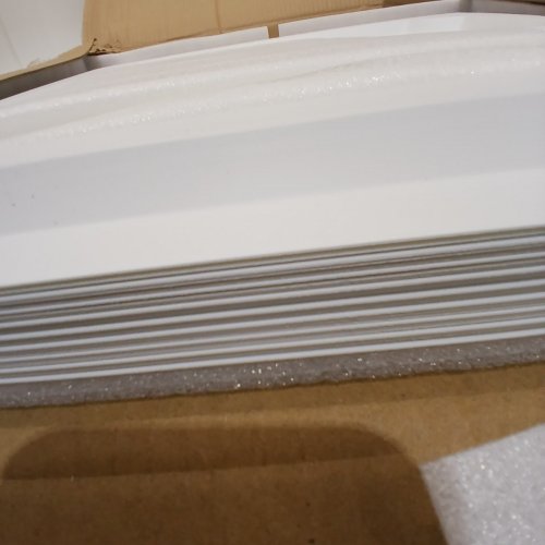 24PK LOOYEE PVC DECORATIVE DROP CEILING TILES - 2FT X 2FT, COVERS 96 SQUARE FEET TOTAL - WHITE (MODEL: LOOYEE-01) image 3