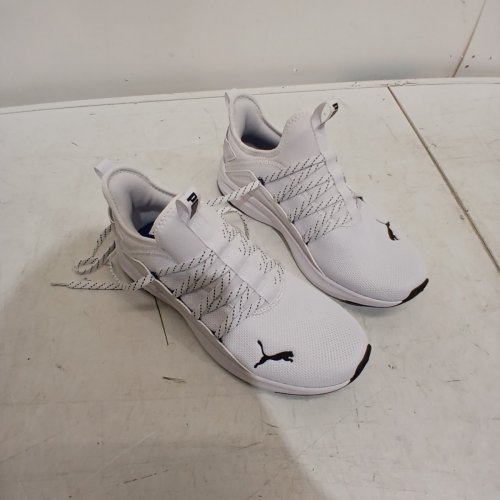 PUMA MEN'S SOFTRIDE RUNNING SHOES - SIZE 8 - WHITE / BLACK image 5