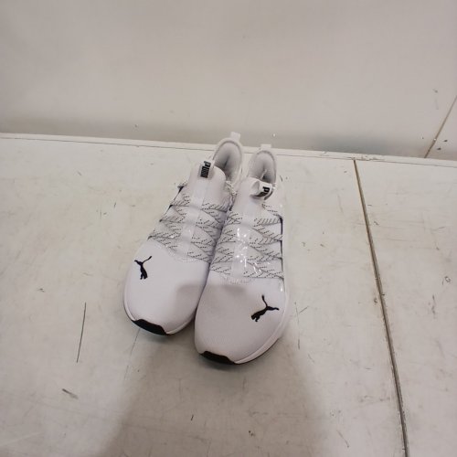 PUMA MEN'S SOFTRIDE RUNNING SHOES - SIZE 8 - WHITE / BLACK image 6