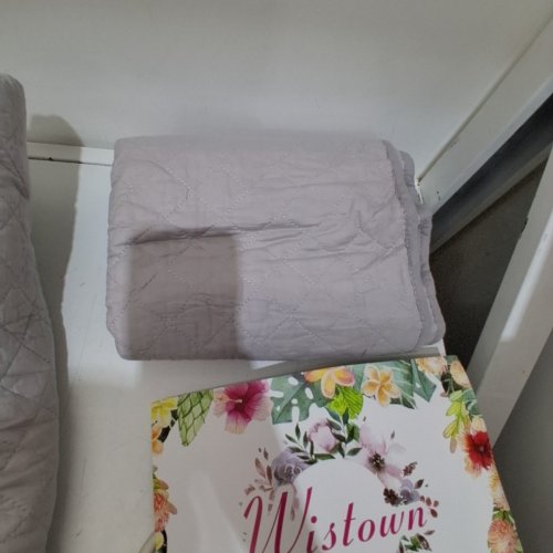 3PC WISTOWN COTTON QUILT BEDDING SET - KING - GREY image 3
