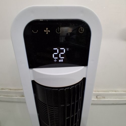 OMNIBREEZE PREMIUM 38" OSCILLATING TOWER FAN WITH WIFI CONTROL, 5-SPEEDS & REMOTE - WHITE/BLACK (MODEL: 5333021/DC2313R-G) image 2