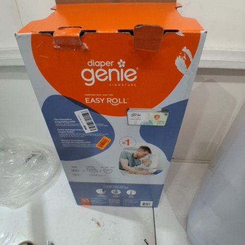DIAPER GENIE SIGNATURE PAIL EASY ROLL WITH REFILL BAGS - WHITE (MODEL: ‎I000602) image 4