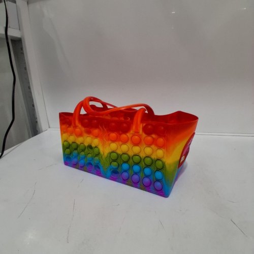 POP-IT FIDGET TOTE BASKET - RAINBOW image 2