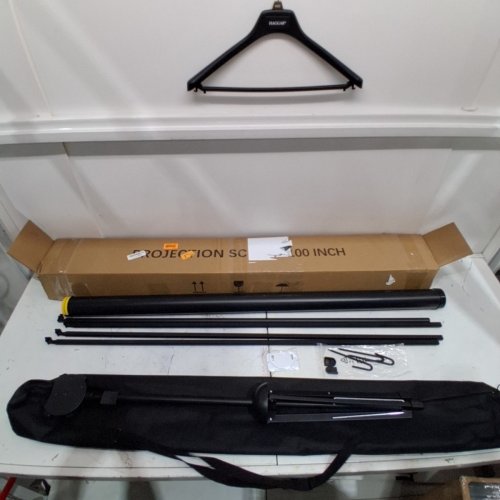 PROJECTION SCREEN W/ TRIPOD STAND - 100" SCREEN - 16:9 - BLACK image 4