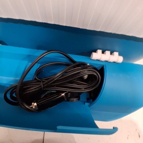 ASTROAI ELECTRIC COOLER - 26 QT-24 L 12 V DC PORTABLE THERMOELECTRIC CAR COOLER - INCLUDES 2 ICE PACKS - TEAL (MODEL: LY0324A) image 4
