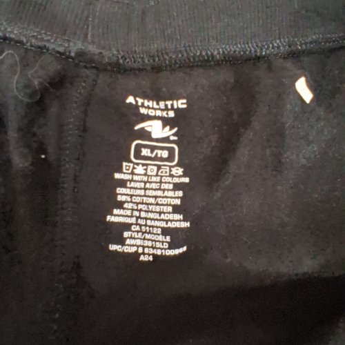MEN'S ATHLETIC WORKS JOGGERS - EXTRA LARGE - BLACK image 4
