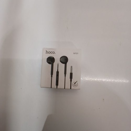 HOCO CRYSTAL JOY AUX WIRED HEADPHONES WITH MICROPHONE - BLACK (MODEL: M101) image 2
