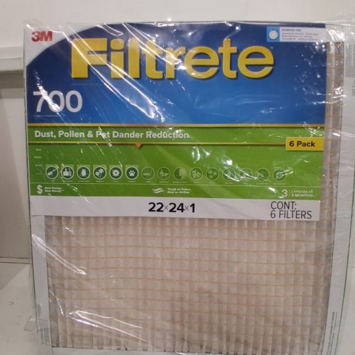 6PK FILTRETE AC FURNACE AIR FILTER - MPR 700 - 22" X 24" X 1" image 4
