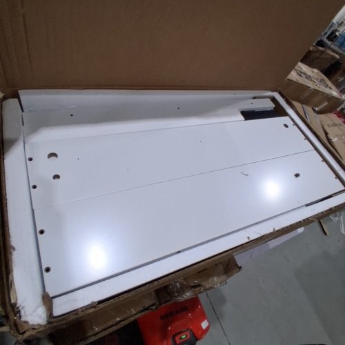 DICTAC BATHROOM MEDICINE CABINET WITH MIRROR AND LED LIGHT - 31.50" X 6.30" X 23.62" - WHITE (MODEL: AJ-DJ503142) image 3