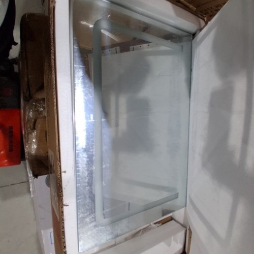 DICTAC BATHROOM MEDICINE CABINET WITH MIRROR AND LED LIGHT - 31.50" X 6.30" X 23.62" - WHITE (MODEL: AJ-DJ503142) image 4