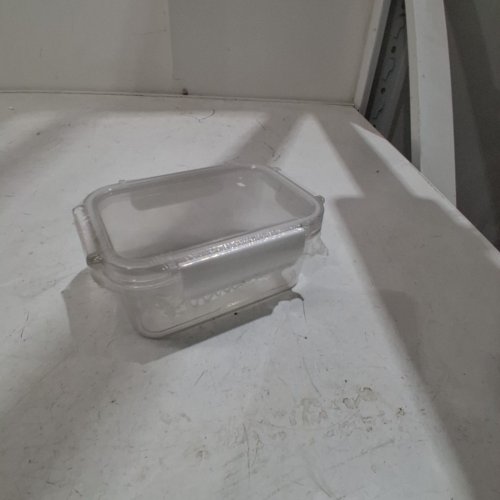 STEELO SOFRESH RECTANGULAR CONTAINER WITH LID - 500ML - CLEAR/WHITE image 2