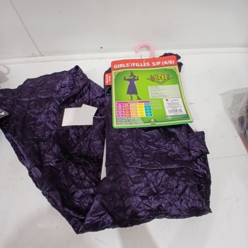 3PC GIRLS DISGUISE WICKED ELPHABA DELUXE COSTUME - SMALL 4/6 - PURPLE image 2