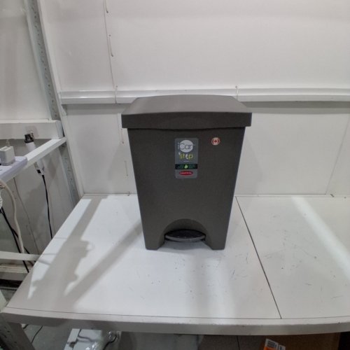 MISTRAL ICAN STEP FLIP TOP GARBAGE TRASH BIN WITH REMOVABLE LINER - 50L - GREY image 2