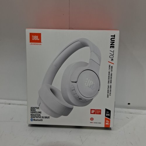 JBL TUNE 770NC ADAPTIVE NOISE CANCELLING WITH SMART AMBIENT WIRELESS OVER-EAR HEADPHONES - BLUETOOTH 5.3, UP TO 70H BATTERY LIFE WITH SPEED CHARGE - WHITE (MODEL: TUNE770NC) image 4