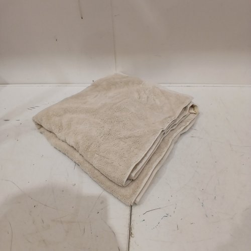 CASALUNA OVERSIZED ORGANIC COTTON BATH TOWEL - 33" X 65" - BEIGE image 2